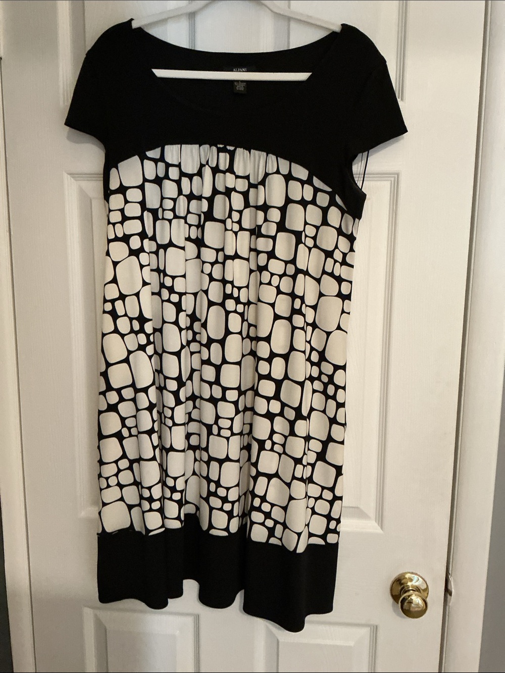 Alfani Petite Black & White Dress